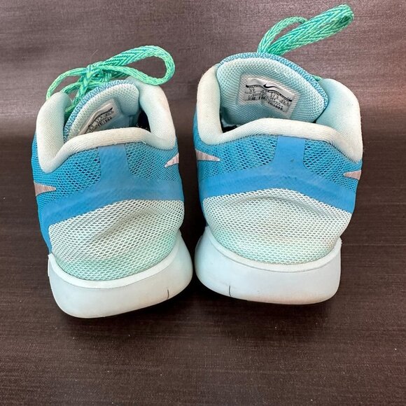 Nike‎ Free 5.0 Womens size 6.5 blue green running gym walking shoes - Picture 6 of 10